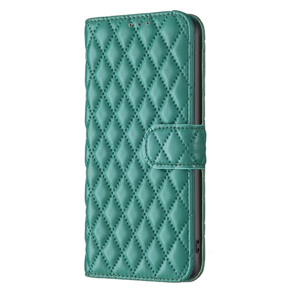 Motorola Moto G55 5G Fodral Diamond Läder Grön