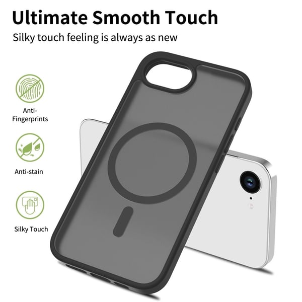 iPhone 17e / 16e Skal MagSafe Skin Touch Blå