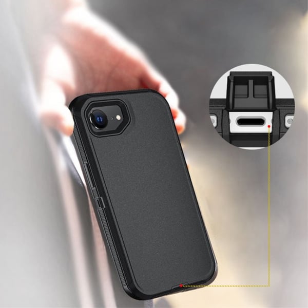 iPhone 17e / 16e Skal Extreme Shockproof Hybrid Svart