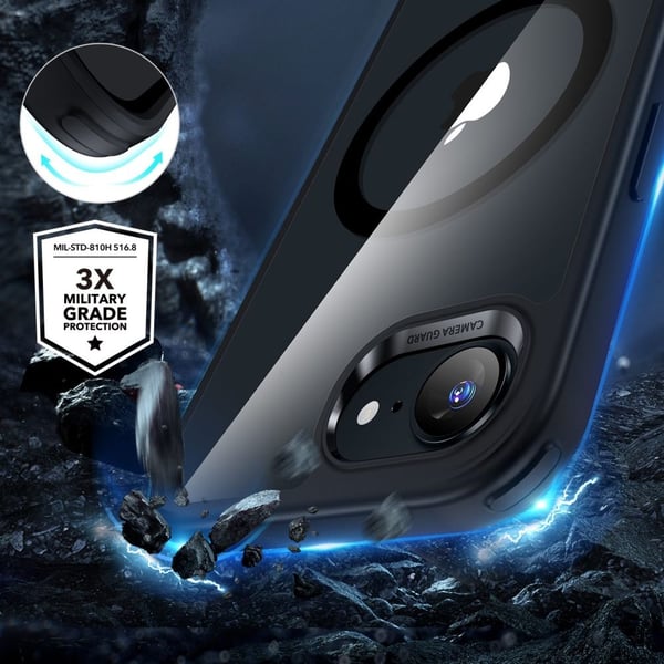 ESR iPhone 17e/16e Skal MagSafe CH HaloLock Transparent/Svart