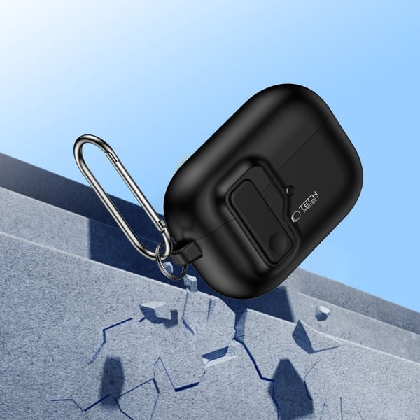 Tech-Protect AirPods Pro 2/1 Skal Slim Hook Svart