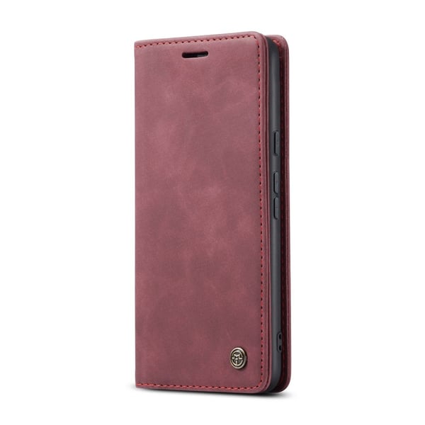 CASEME Google Pixel 9a Fodral Flip Retro Läder Röd
