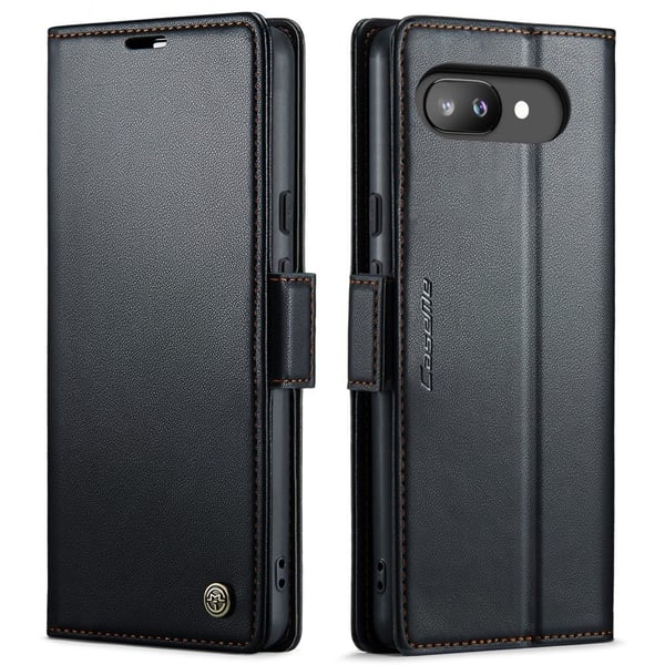 CASEME Google Pixel 9a Fodral RFID Läder Svart