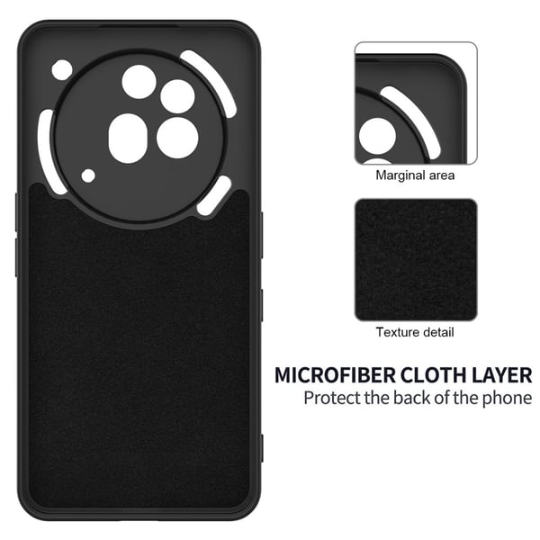 Nothing Phone 3a Pro Skal Liquid Silikon Med Strap Svart