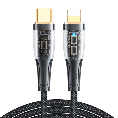 Joyroom 1.2m 20W USB-C - Lightning Nylonkabel Svart