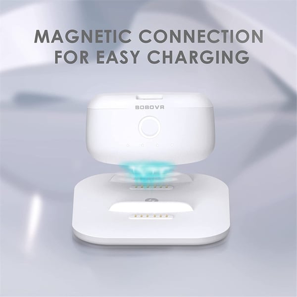 BOBOVR Laddstation Inkl. 5200 mAh B2 Batteripaket Vit