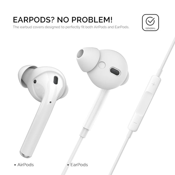 AHASTYLE AirPods 2/1 3-PACK Öronpluggar Silikon Storlek L Svart