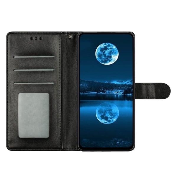 Samsung Galaxy S25 Edge Fodral Läder Svart