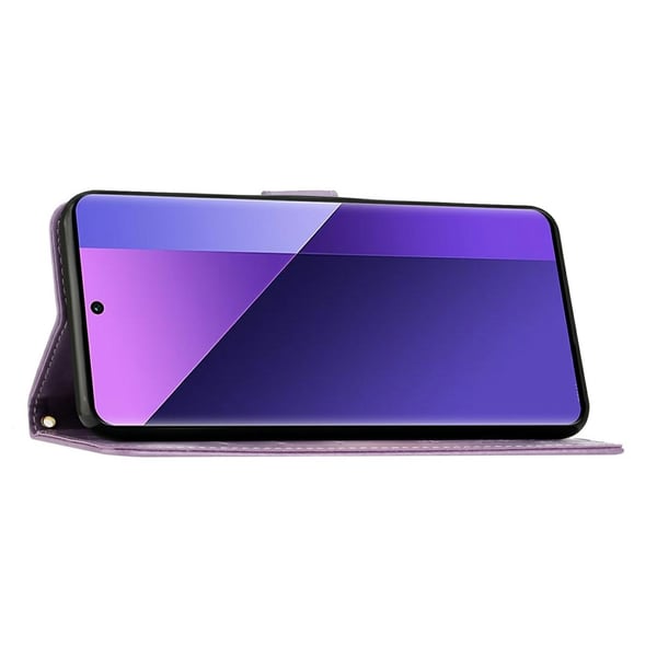 Samsung Galaxy S25 Edge Fodral Med Blommigt Tryck Lila
