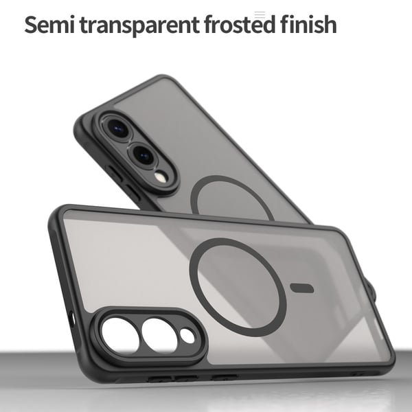 Samsung Galaxy S25 Edge Skal MagSafe Hybrid Svart