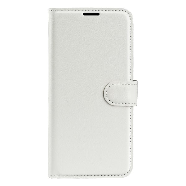 Samsung Galaxy S25 Edge Fodral Litchi Läder Vit