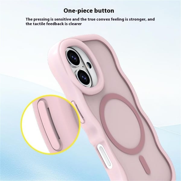 iPhone 16 Skal MagSafe Wavy Matt Grå