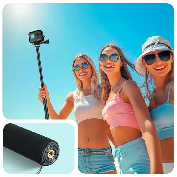 Tech-Protect Selfiestick För GoPro / DJI Svart