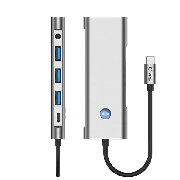 Tech-Protect 9in1 USB-C Hub - USB-C/USB-A/HDMI/SD/TF/AV3.5