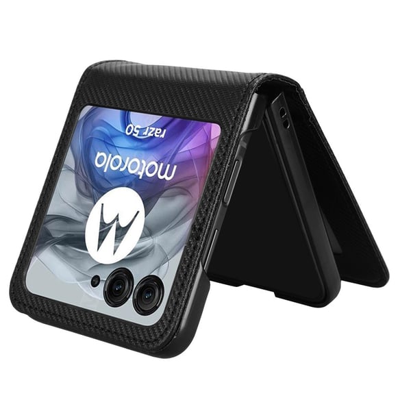 Motorola Razr 60 / 50 5G Skal Med Kortfack Läder Svart