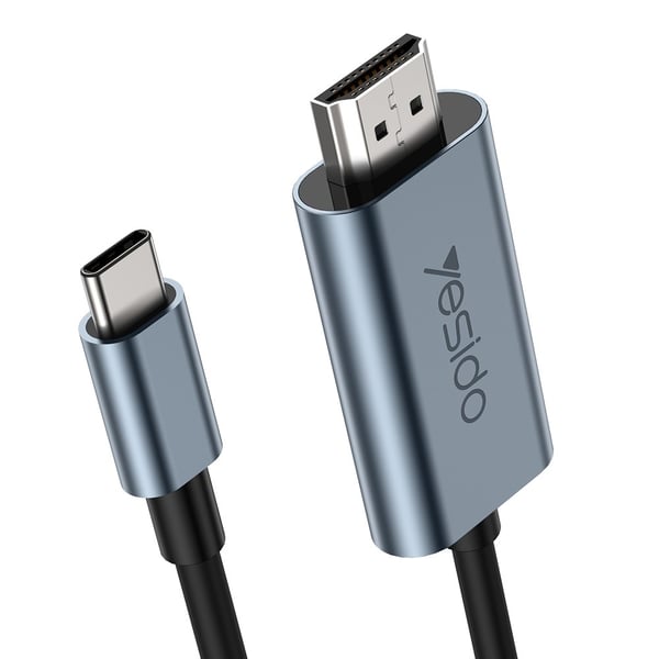 YESIDO 2m 4K 60Hz USB-C - HDMI Svart