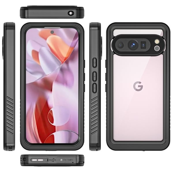 REDPEPPER Google Pixel 9 Pro Skal 360 Vattentätt IP68 Svart