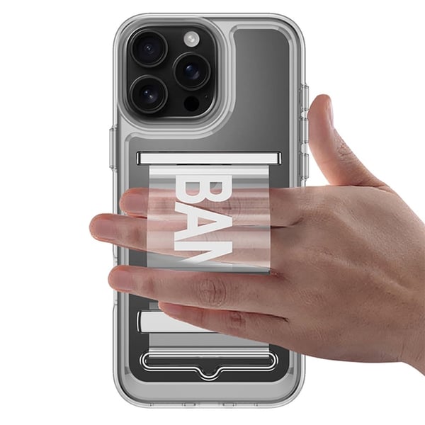 GKK iPhone 16 Pro Max Skal Med Strap Transparent / Svart