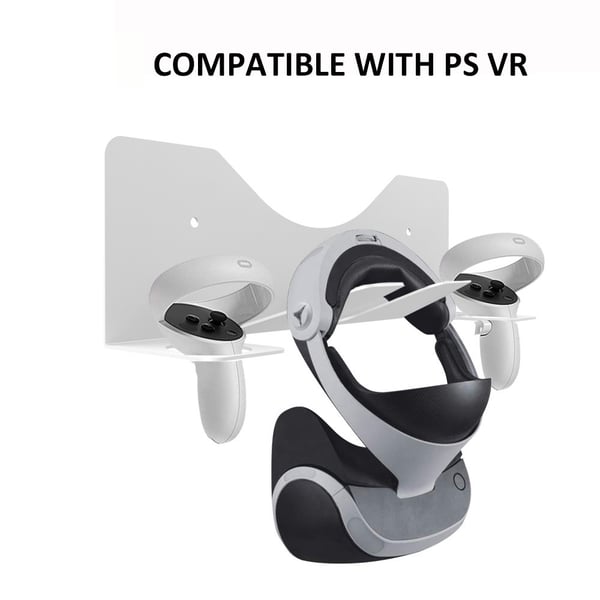 JYS Meta Quest 2 / PS VR2 Väggfäst För Headset & Kontroll Vit