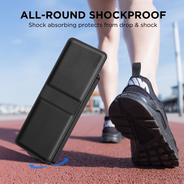 Tech-Protect Galaxy Z Flip 7 Fodral Läder Svart