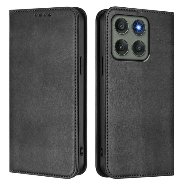 Motorola Edge 60 Pro Fodral RFID Flip Läder Svart