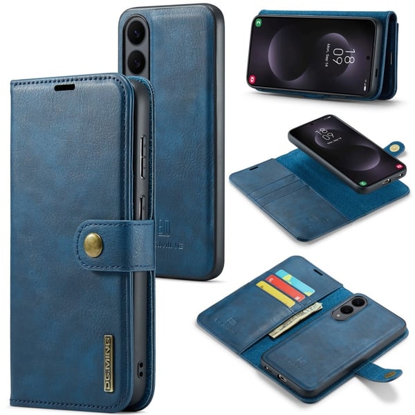 DG.MING Galaxy S25 Edge 2in1 Magnet Fodral / Skal Blå