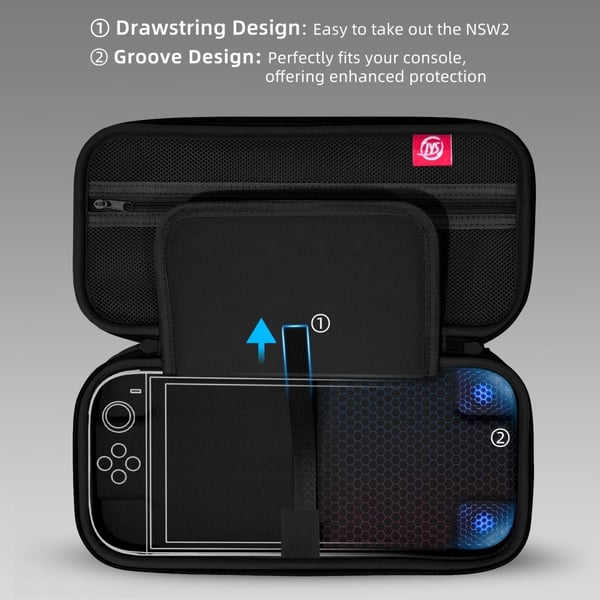 JYS Nintendo Switch 2 Förvaringsväska Svart