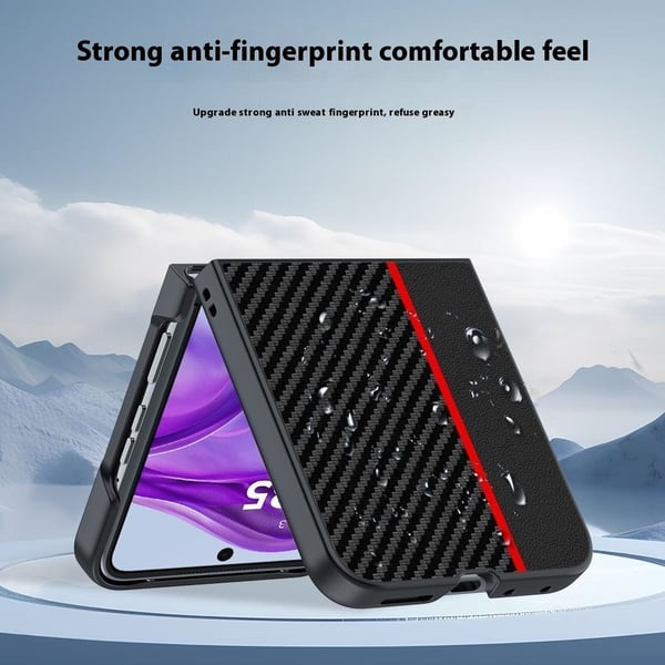 Motorola Razr 60 Ultra Skal Kolfiber Textur Svart