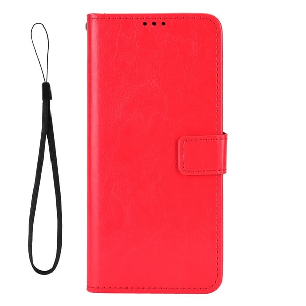 Sony Xperia 1 VII Fodral Crazy Horse Läder Röd