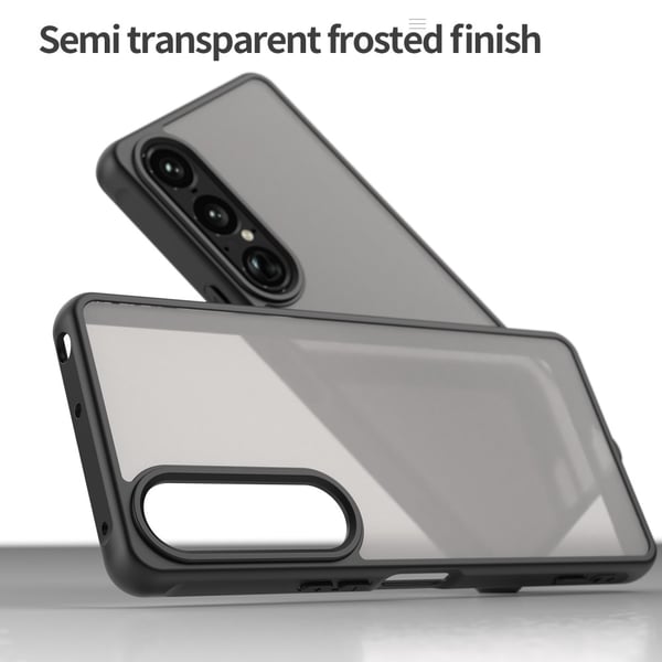 Sony Xperia 1 VII Skal Hybrid Frosted Svart