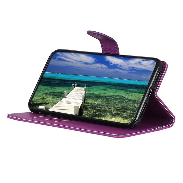 Sony Xperia 1 VII Fodral Litchi Läder Lila