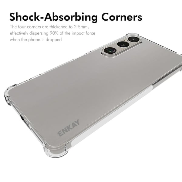 ENKAY Sony Xperia 1 VII Skal TPU Shockproof Transparent