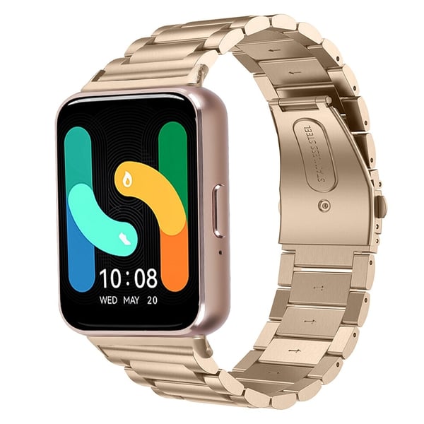 Samsung Galaxy Watch Fit 3 Armband Rostfritt Stål Guld