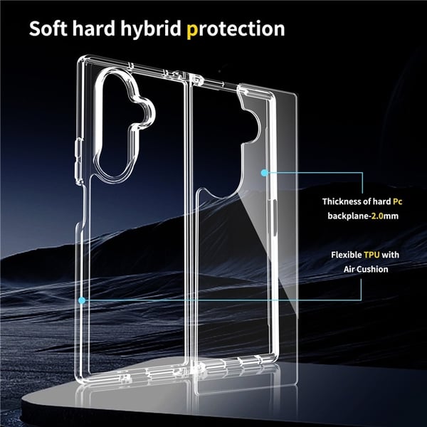 Samsung Galaxy Z Fold 7 Skal TPU / Akryl Transparent
