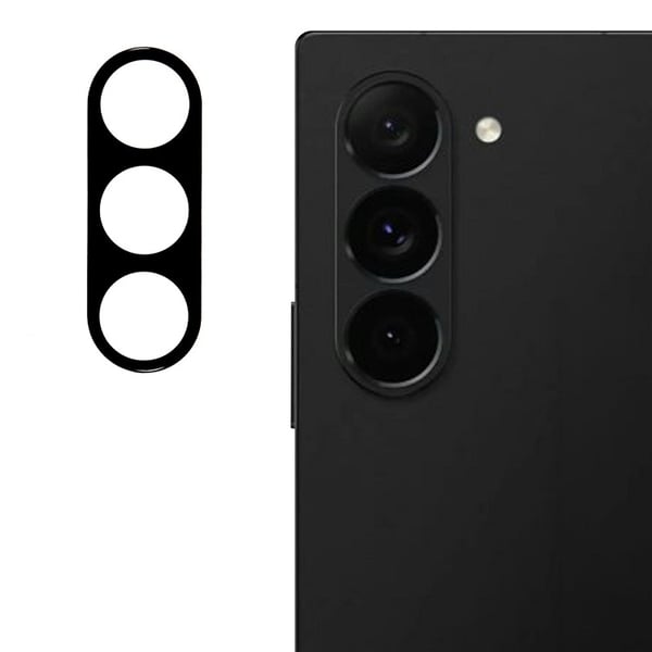Samsung Galaxy Z Fold 7 Linsskydd Härdat Glas Svart