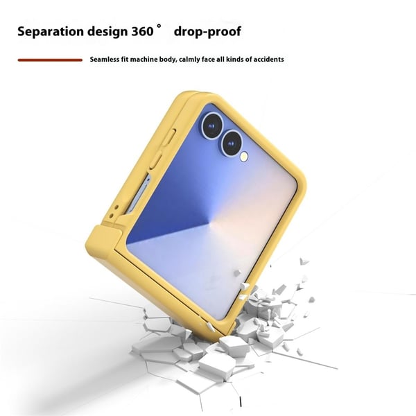 ABEEL Samsung Galaxy Z Flip 7 Skal Skin Feel Gul