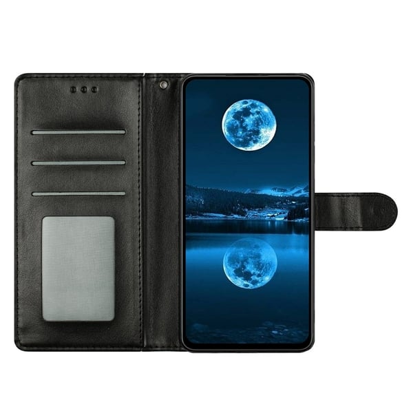 iPhone 17 Fodral Läder Svart
