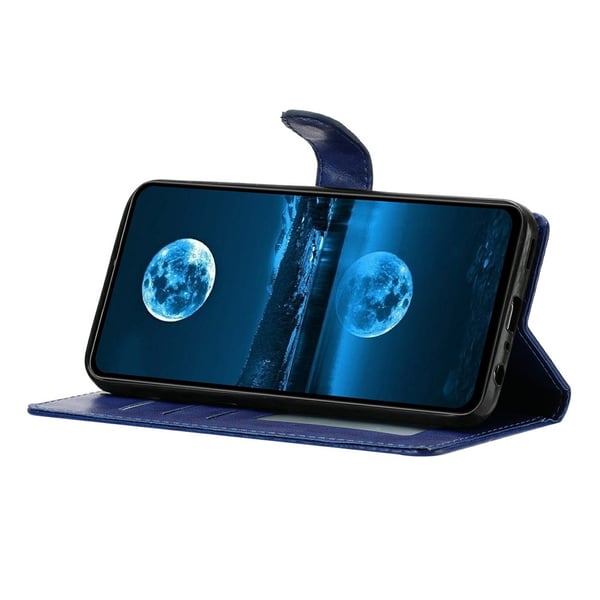 iPhone 17 Fodral Läder Blå