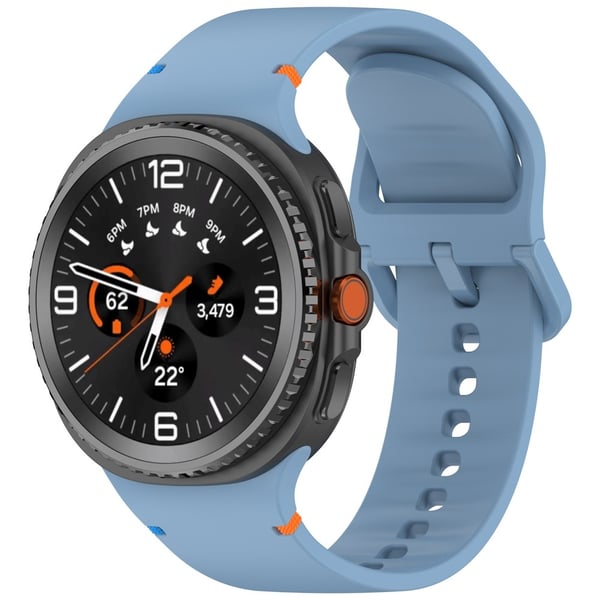 Galaxy Watch 8 46/44/40 mm Klockarmband Silkon Blå