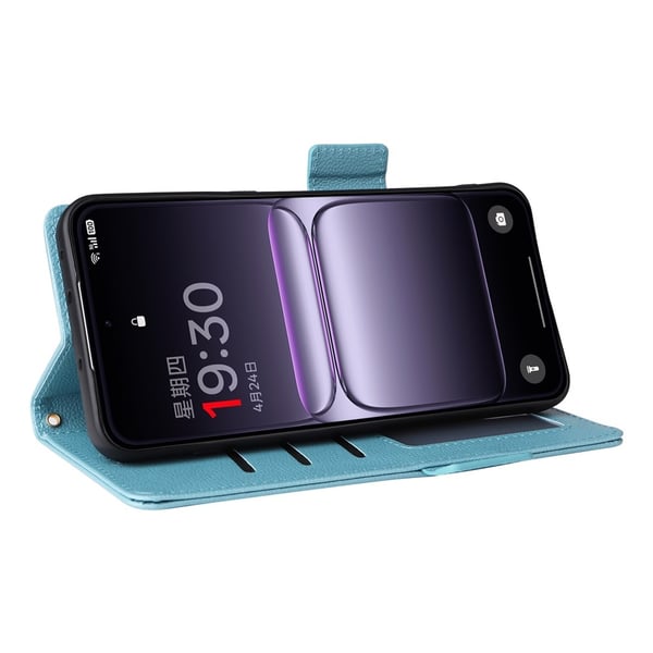 OnePlus Nord 5 5G Fodral Litchi Läder Blå