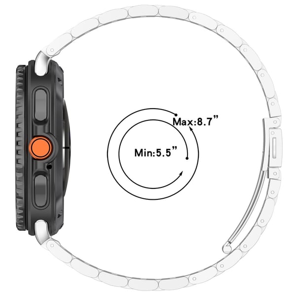 Galaxy Watch 8 46/44/40 mm Armband Rostfritt Stål Roséguld