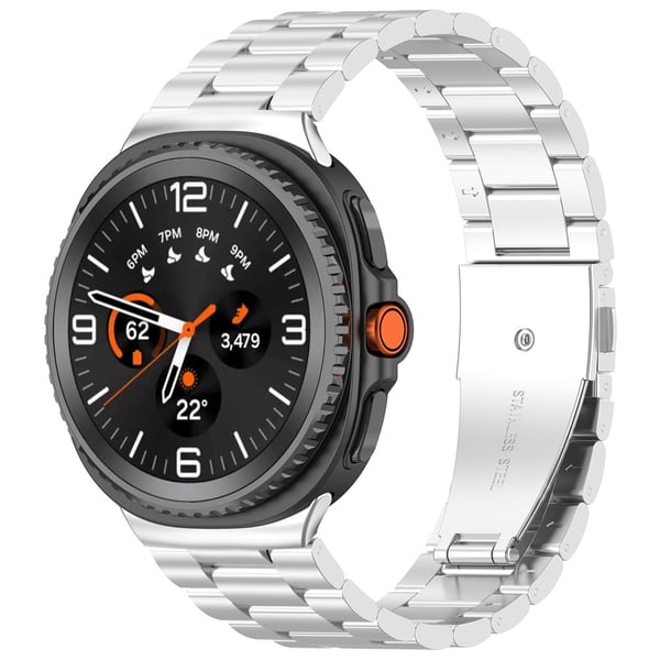 Galaxy Watch 8 46/44/40 mm Armband Rostfritt Stål Silver