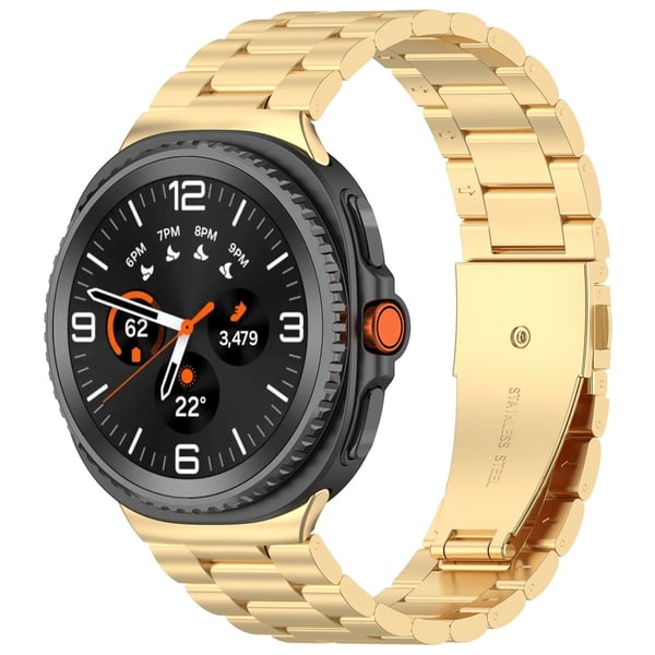 Galaxy Watch 8 46/44/40 mm Armband Rostfritt Stål Guld