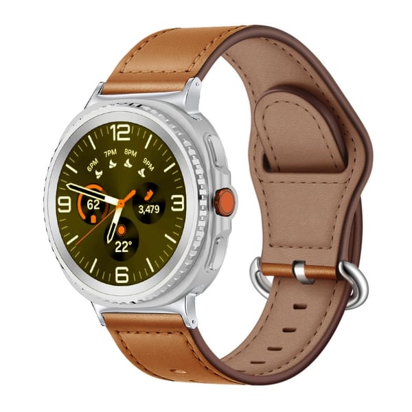 KALEBOL Galaxy Watch 8 46/44/40 mm Armband Äkta Läder