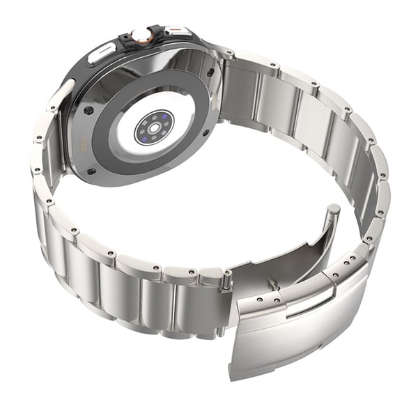 Samsung Galaxy Watch 8 46/44/40 mm Armband Metall Grå
