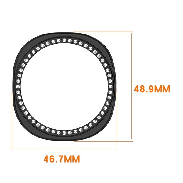 Samsung Galaxy Watch 8 44 mm Skal Strass Svart