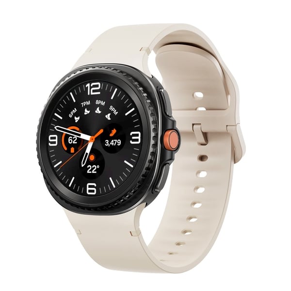 KALEBOL Galaxy Watch 8 46/44/40 mm Armband Silikon Beige