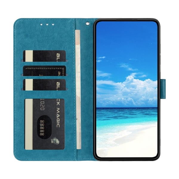 Google Pixel 10 Pro XL/ 9 Pro XL Fodral Fjäril Tryck Blå