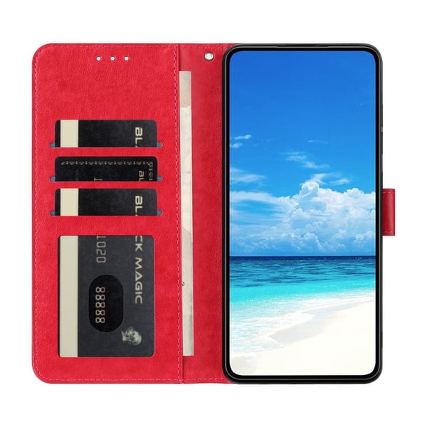 Google Pixel 10 Pro XL/ 9 Pro XL Fodral Fjäril Tryck Röd