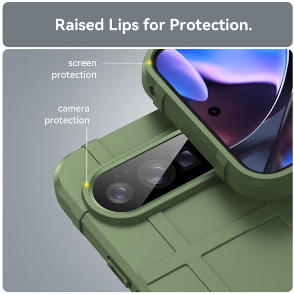 Google Pixel 10 Pro XL Skal Robust Grön